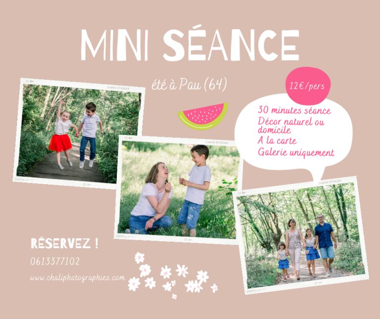 Mini séance photo été