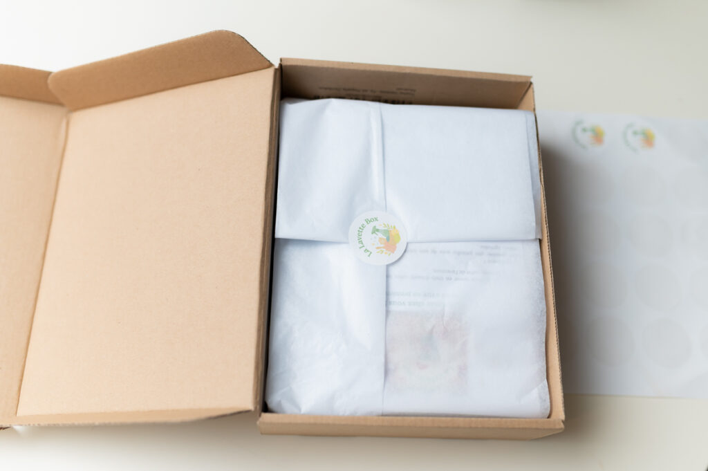 colis préparé par lalavette box à pau